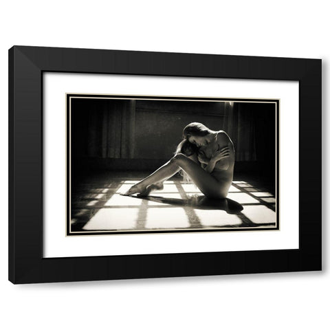 Dreaming Sensuality Black Modern Wood Framed Art Print with Double Matting by Milillo, Marco