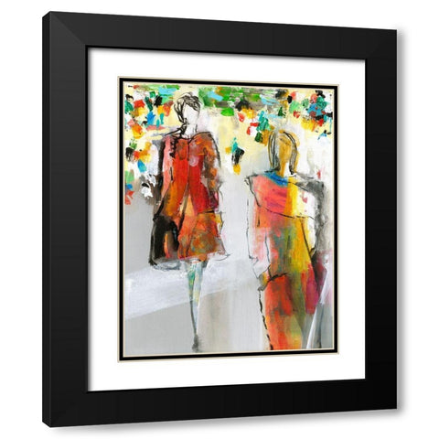 Stadtlust Black Modern Wood Framed Art Print with Double Matting by Schafer, Jenny