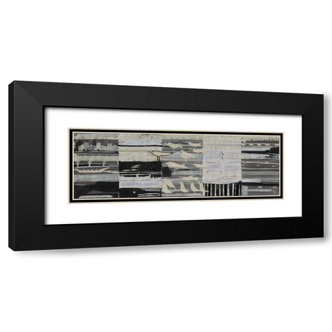 Boatrace Black Modern Wood Framed Art Print with Double Matting by Richter-Armgart, Rose