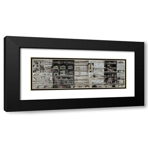 Classic City Black Modern Wood Framed Art Print with Double Matting by Richter-Armgart, Rose