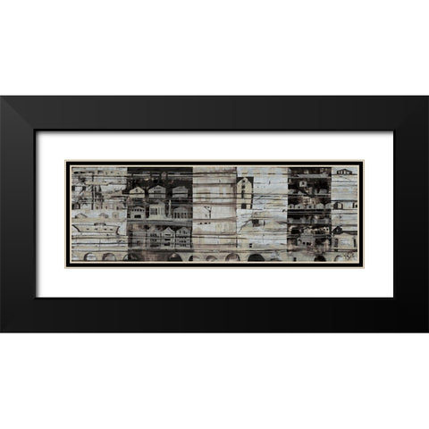 Classic City Black Modern Wood Framed Art Print with Double Matting by Richter-Armgart, Rose