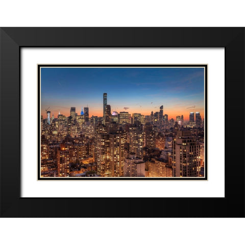 Skyrace Black Modern Wood Framed Art Print with Double Matting by Terrible, Aurelien