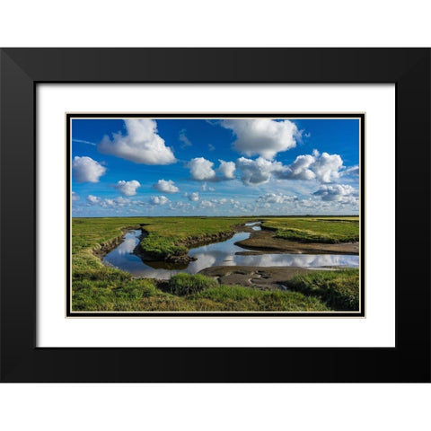Water and Earth Black Modern Wood Framed Art Print with Double Matting by Lichtenwalter, Tom