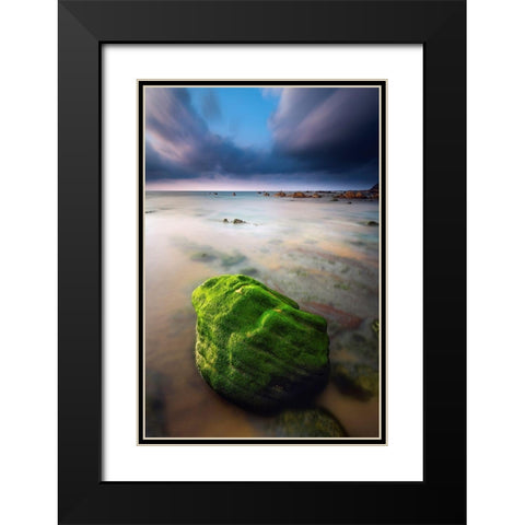 Barrika I Black Modern Wood Framed Art Print with Double Matting by Bertrande, Arnaud