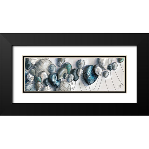 Prolongements Black Modern Wood Framed Art Print with Double Matting by Maurier, Geraldine