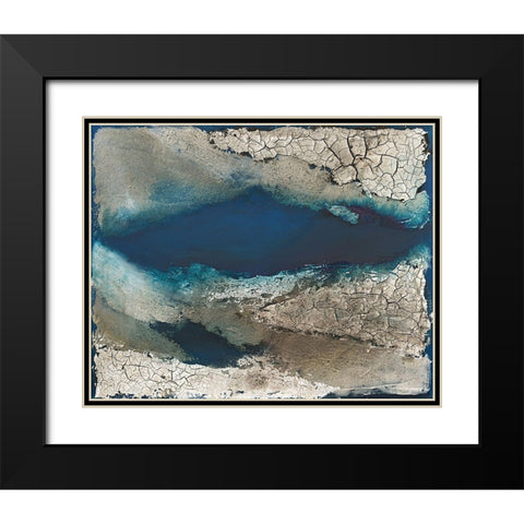 Fiordo II Black Modern Wood Framed Art Print with Double Matting by Kotyba, Marion