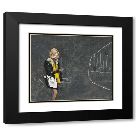 Online Black Modern Wood Framed Art Print with Double Matting by Groenhart, Jan