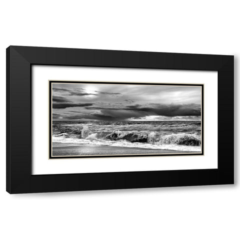 Storm II Black Modern Wood Framed Art Print with Double Matting by Steger, Uwe
