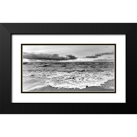 Storm III Black Modern Wood Framed Art Print with Double Matting by Steger, Uwe