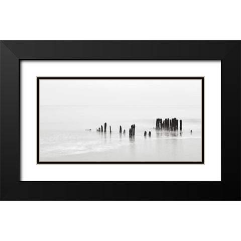 North Sea III Black Modern Wood Framed Art Print with Double Matting by Steger, Uwe