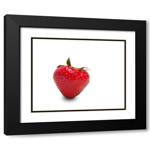 Erdbeere Black Modern Wood Framed Art Print with Double Matting by Brosius, Volker