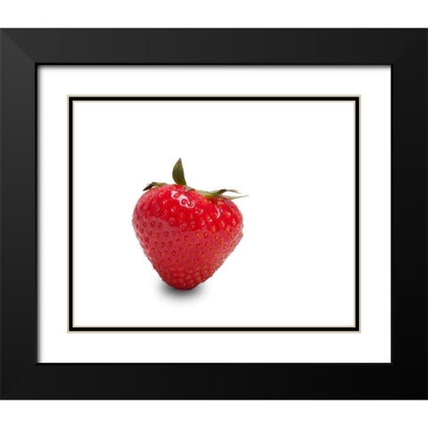 Erdbeere Black Modern Wood Framed Art Print with Double Matting by Brosius, Volker