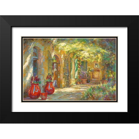 Chez Ebene Black Modern Wood Framed Art Print with Double Matting by Messely, Johan