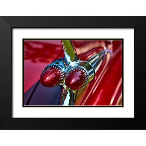 Red Road I Black Modern Wood Framed Art Print with Double Matting by Hillert, Peter