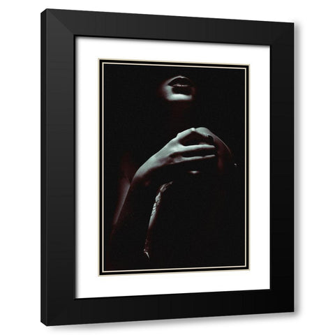 Strength Black Modern Wood Framed Art Print with Double Matting by Milillo, Marco