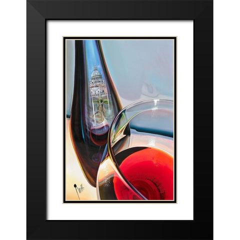 Couleurs DItalie 2019 Black Modern Wood Framed Art Print with Double Matting by Heneuy, William