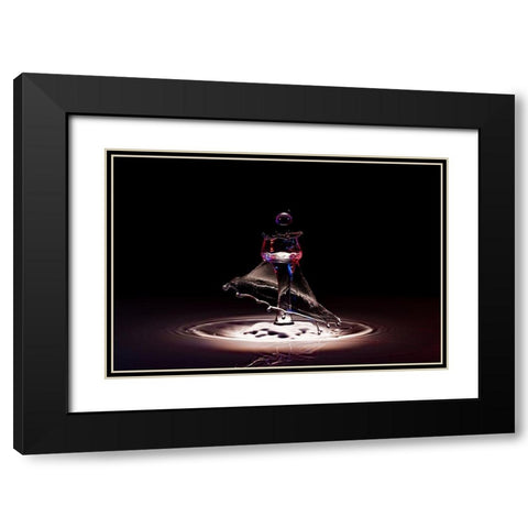 Dancer I Black Modern Wood Framed Art Print with Double Matting by Sanchez, Manuel