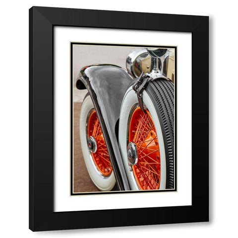 Classic Car III Black Modern Wood Framed Art Print with Double Matting by Hillert, Peter