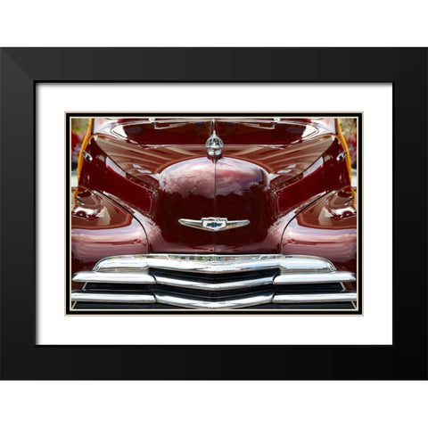 Classic Car V Black Modern Wood Framed Art Print with Double Matting by Hillert, Peter