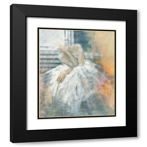 Light Black Modern Wood Framed Art Print with Double Matting by Declercq, Huguette