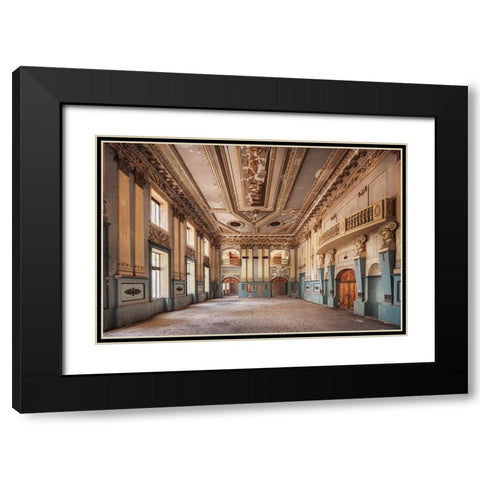 A Story of Dancing Black Modern Wood Framed Art Print with Double Matting by Haker, Matthias