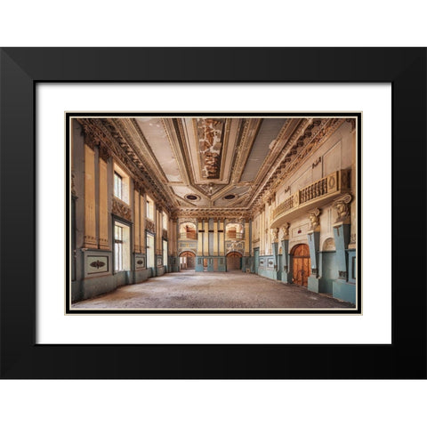 A Story of Dancing Black Modern Wood Framed Art Print with Double Matting by Haker, Matthias