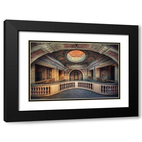 Chapel Black Modern Wood Framed Art Print with Double Matting by Haker, Matthias
