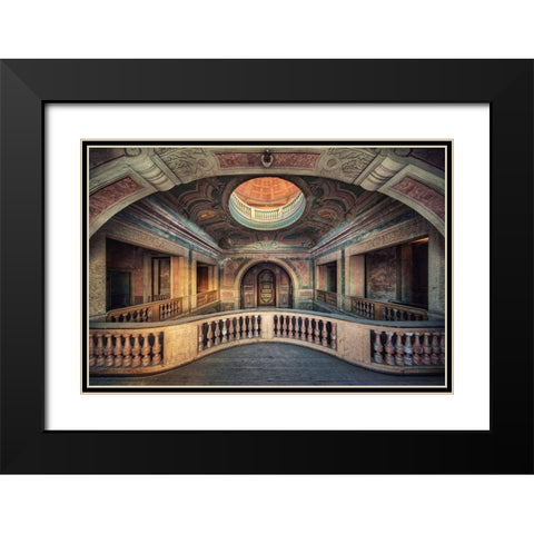 Chapel Black Modern Wood Framed Art Print with Double Matting by Haker, Matthias