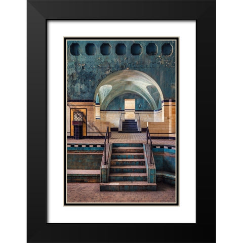 Dried Out Black Modern Wood Framed Art Print with Double Matting by Haker, Matthias