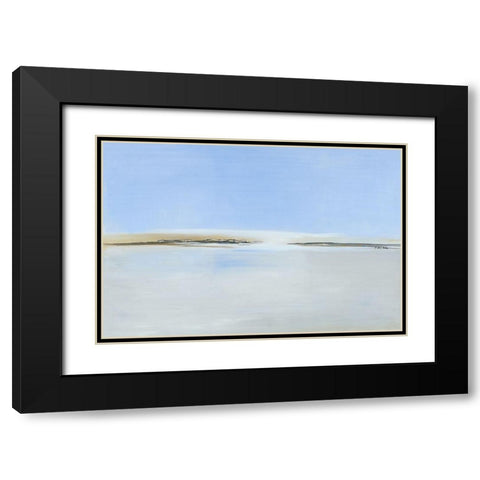 Landschaft-2 Black Modern Wood Framed Art Print with Double Matting by Arns-Muller, Monika