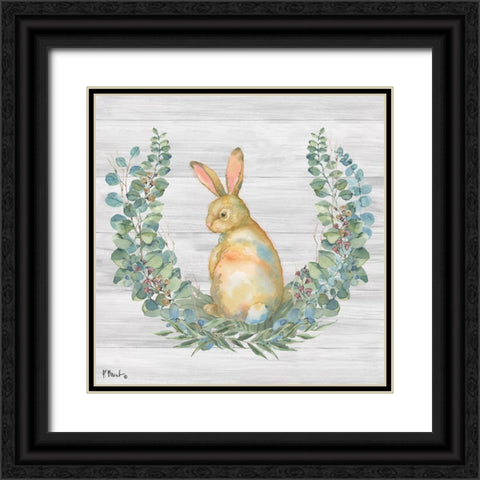 Grove Bunny I - Wood Black Ornate Wood Framed Art Print with Double Matting by Brent, Paul