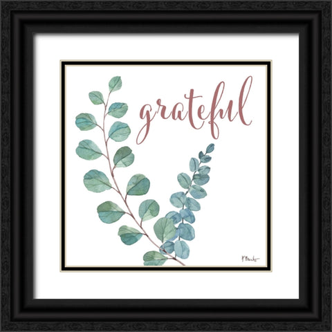 Eucalyptus Bloom I - White Black Ornate Wood Framed Art Print with Double Matting by Brent, Paul