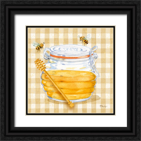 Honey Pot III - Speckled Black Ornate Wood Framed Art Print with Double Matting by Brent, Paul