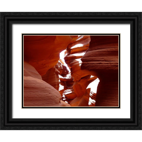 Antelope Canyon 1 Black Ornate Wood Framed Art Print with Double Matting by Lee, Rachel