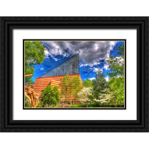 Aquarium 2 HDR Black Ornate Wood Framed Art Print with Double Matting by Lee, Rachel