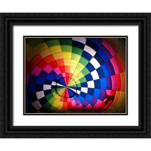 Balloon 1 Black Ornate Wood Framed Art Print with Double Matting by Lee, Rachel