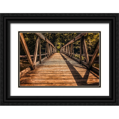 Bridge 3 Black Ornate Wood Framed Art Print with Double Matting by Lee, Rachel