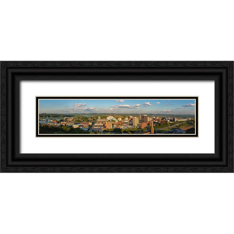Cameron Hill View Black Ornate Wood Framed Art Print with Double Matting by Lee, Rachel