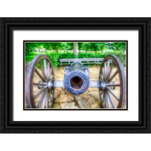 Cannon View 1 Black Ornate Wood Framed Art Print with Double Matting by Lee, Rachel