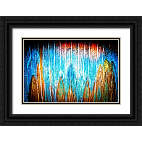 Copper Water Horizontal Black Ornate Wood Framed Art Print with Double Matting by Lee, Rachel
