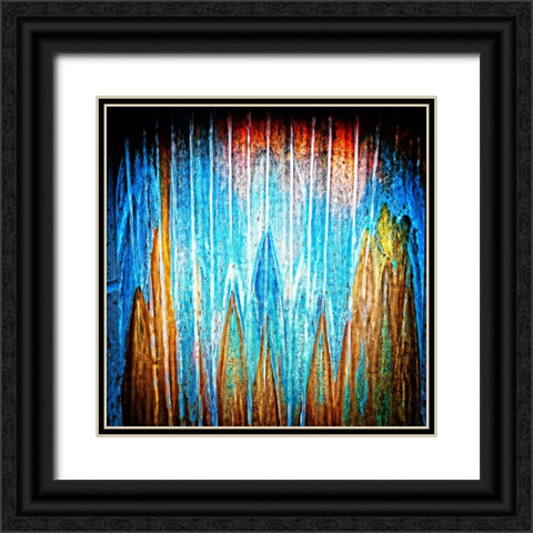 Copper Water Square Black Ornate Wood Framed Art Print with Double Matting by Lee, Rachel