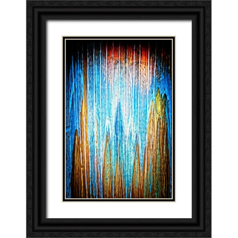 Copper Water Vertical Black Ornate Wood Framed Art Print with Double Matting by Lee, Rachel