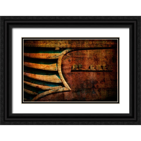 Desoto Old Effect Black Ornate Wood Framed Art Print with Double Matting by Lee, Rachel