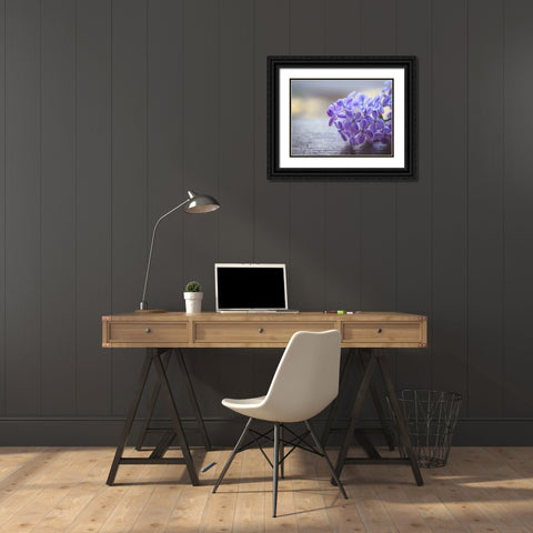 Flower 63 Black Ornate Wood Framed Art Print with Double Matting by Lee, Rachel