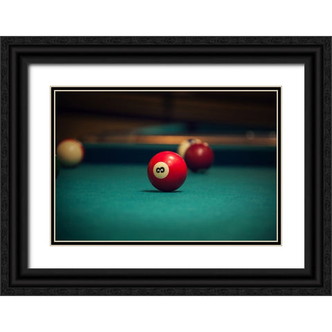 Games 3 Black Ornate Wood Framed Art Print with Double Matting by Lee, Rachel
