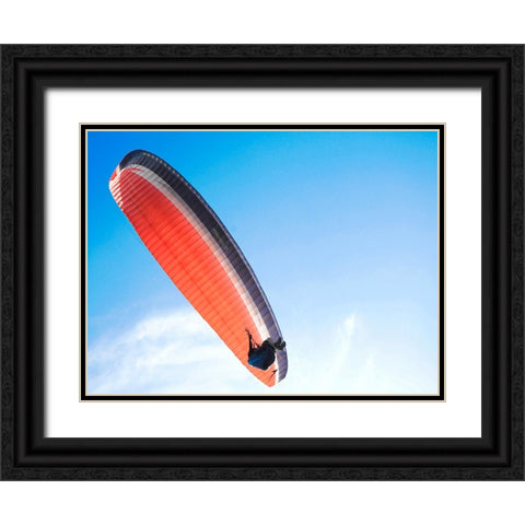 Hang Gliding Black Ornate Wood Framed Art Print with Double Matting by Lee, Rachel