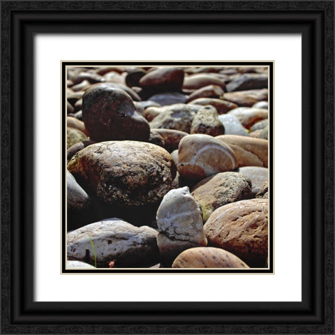 Rocks 2 Black Ornate Wood Framed Art Print with Double Matting by Lee, Rachel