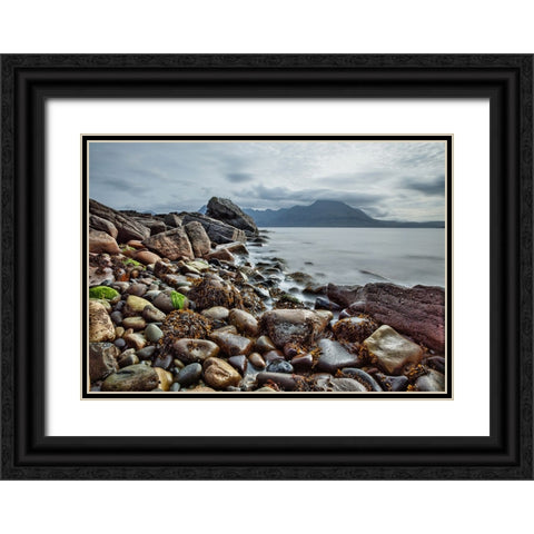 Rocks 6 Black Ornate Wood Framed Art Print with Double Matting by Lee, Rachel