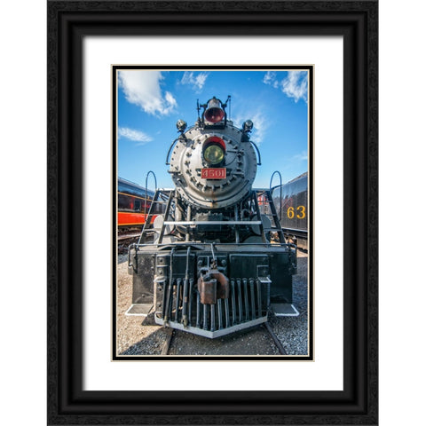 Train Detail 4 Black Ornate Wood Framed Art Print with Double Matting by Lee, Rachel