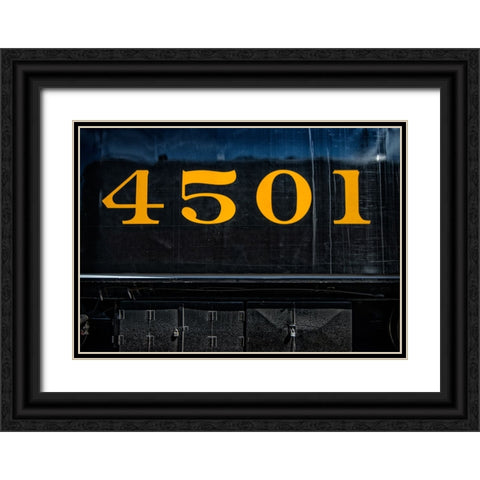 Train Detail 8 Black Ornate Wood Framed Art Print with Double Matting by Lee, Rachel